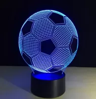 Noční 3D LED lampa - fotbalový míč