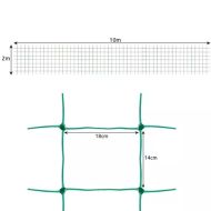 Podpůrná síť na pěstování rostlin 2 x 10 m - zelená