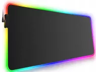 Herní podložka pod myš a klávesnici s RGB LED podsvětlením - 80 x 30 cm