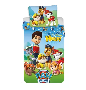 Bavlněné povlečení - Paw Patrol Help PP137 - 140 x 200 cm + 70 x 90 cm - Jerry Fabrics